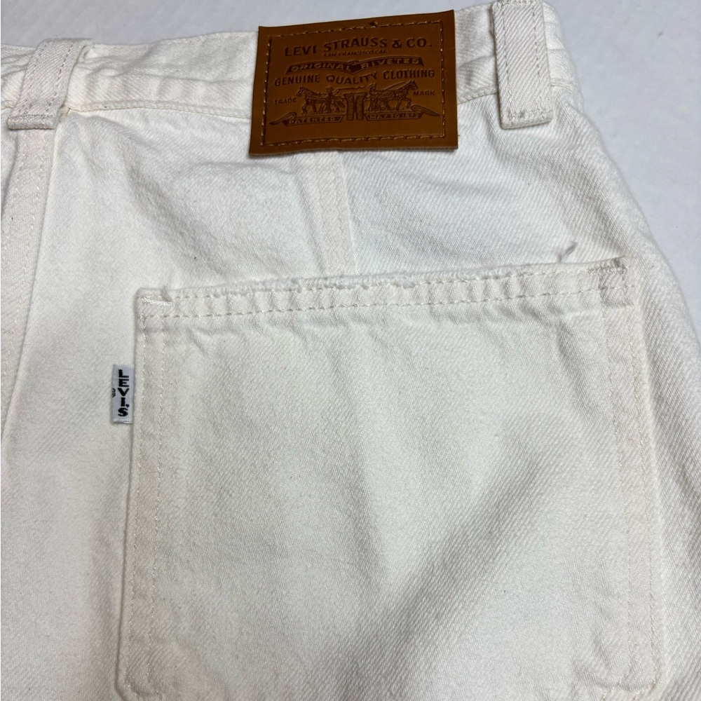 Levi’s cream Denim Mini Skirt, white tag, big E size 26 - Picture 4 of 9